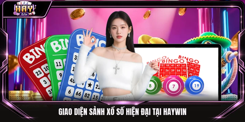 Giao diện sảnh xổ số hiện đại tại Haywin