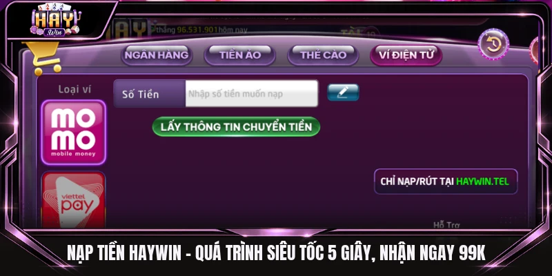 Nạp tiền Haywin